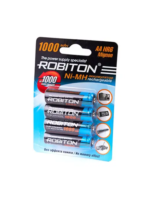Robiton Аккумулятор 1000MHAA, 4шт, 4 шт