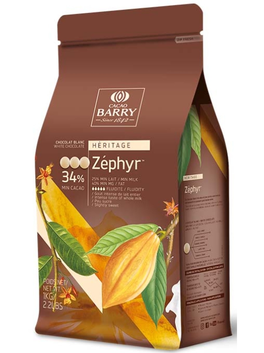 Cacao Barry Zephyr 34% белый