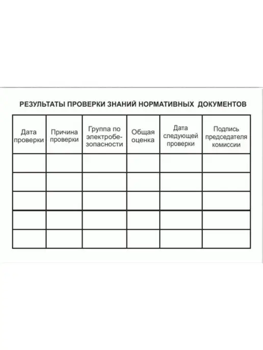 БИОТ Комплект бланков по электробезопасности, 5 шт, фото 5