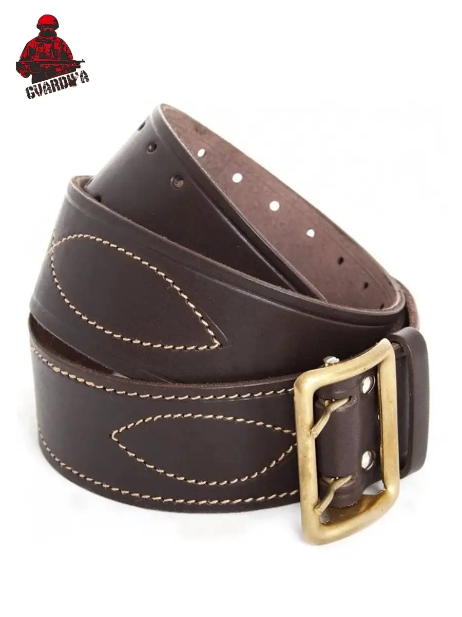 Кожа солдатской. Офицерский кожаный ремень. Кожа, 110-145 см (мве). Ремень армейский ус-рем452-280. 35мм кожаный.