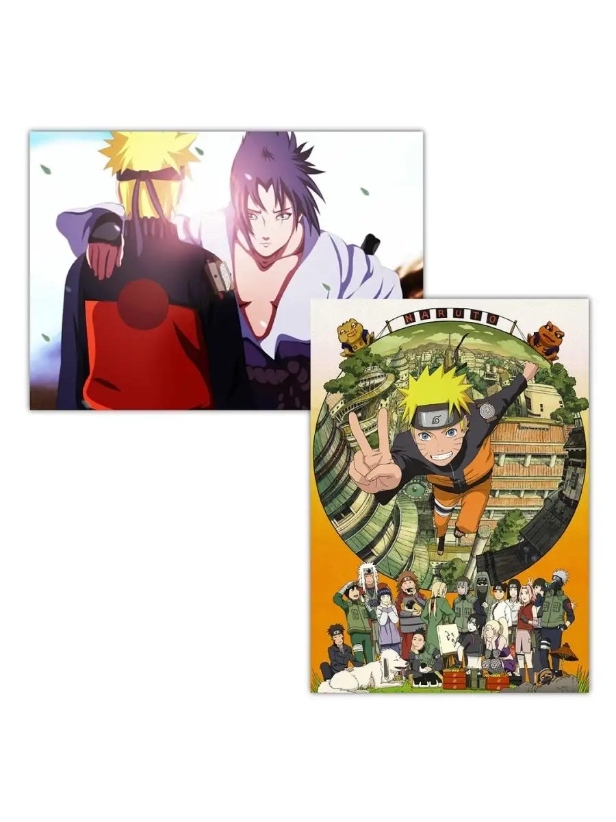 Плакаты аниме Naruto Shippuden 2шт. BulbaCraft 42302478 купить в  интернет-магазине Wildberries