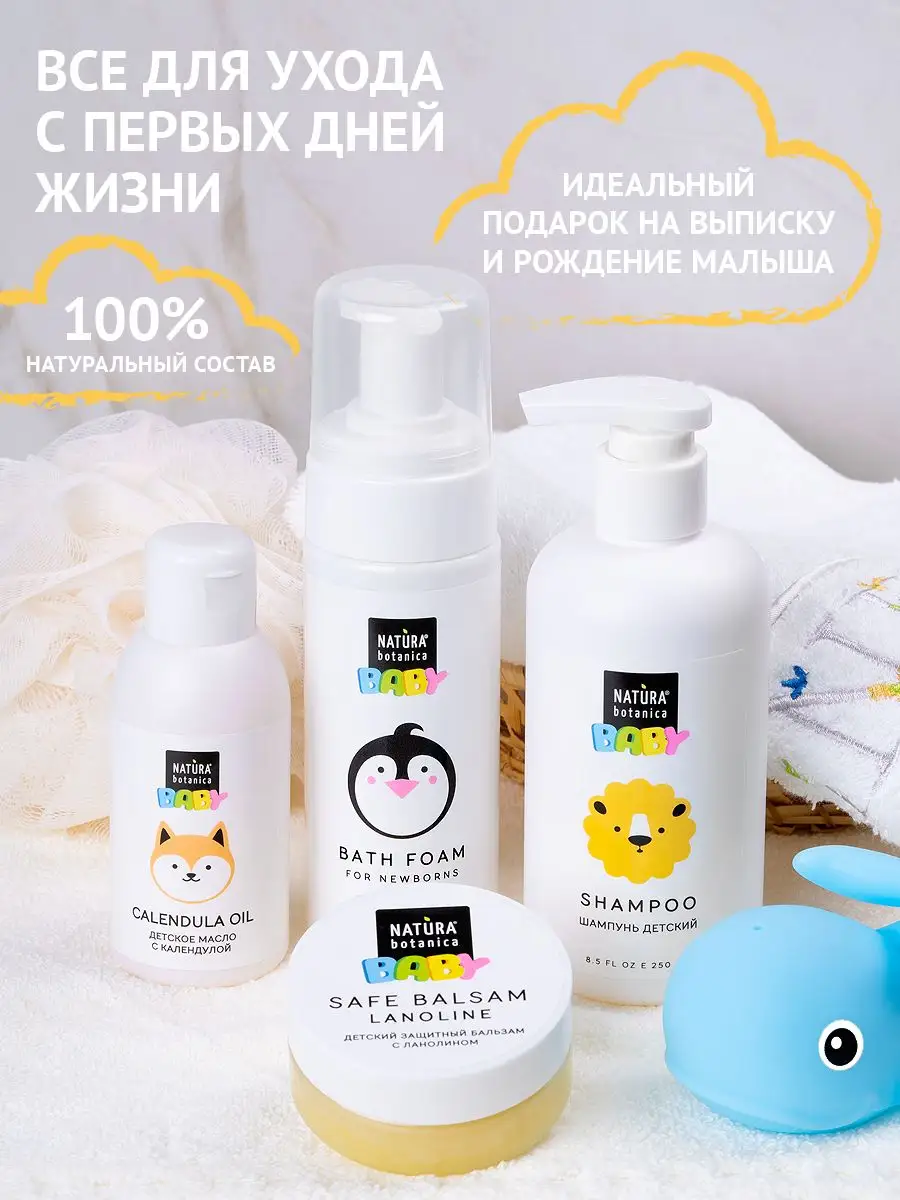 Подарочный набор косметики для новорожденных Natura Botanica 42335975  купить за 1 090 ₽ в интернет-магазине Wildberries