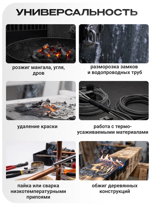 ВИХРЬ Насадка на газовый баллон (газовая горелка) НГ-1П, вариант, фото 2
