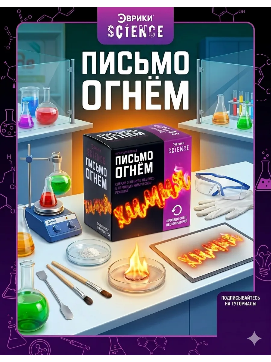 Наборы для опытов химическое послание