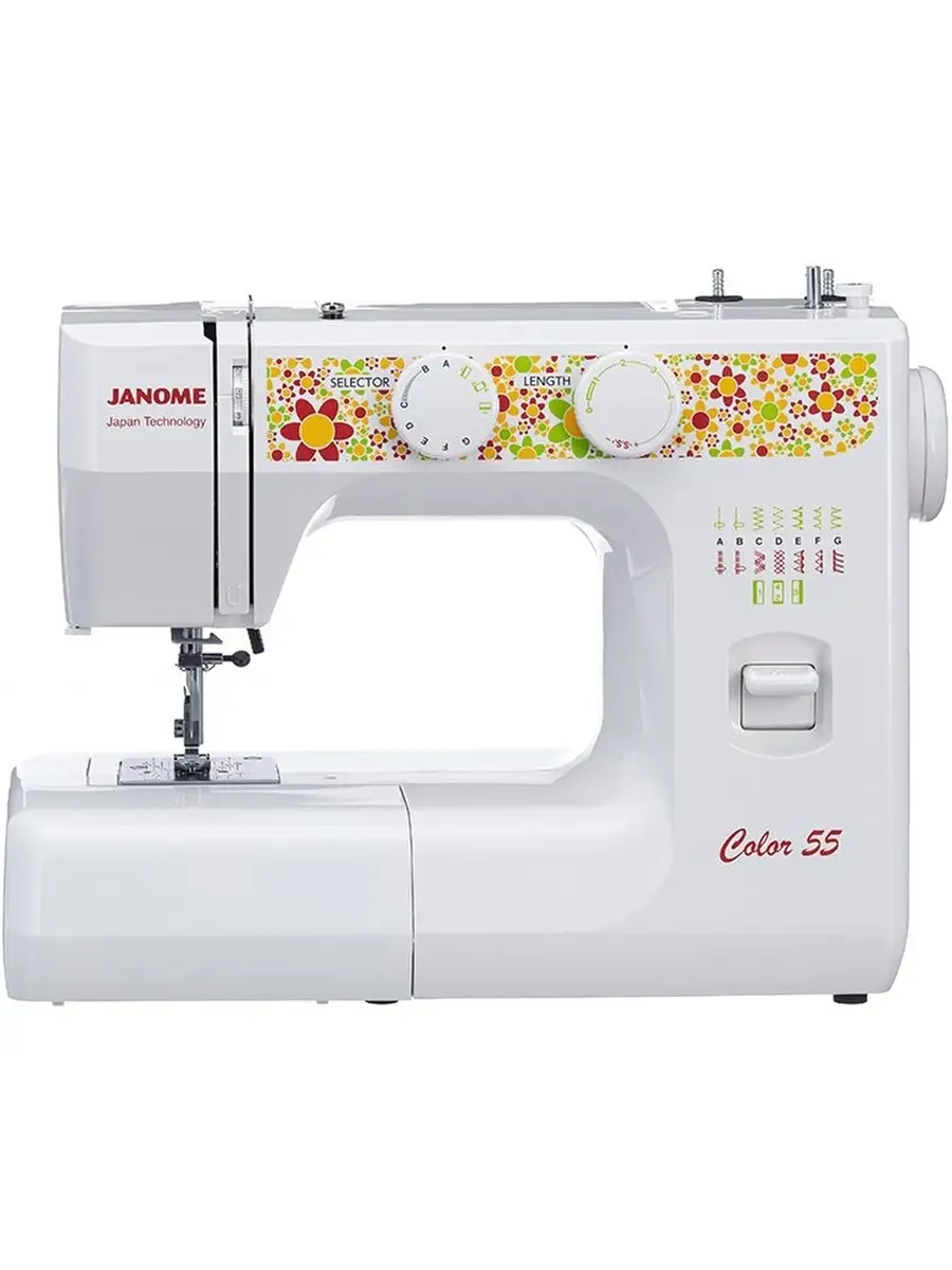 Швейная машина JANOME COLOR 55 Janome 42398317 купить за 13 570 ₽ в  интернет-магазине Wildberries