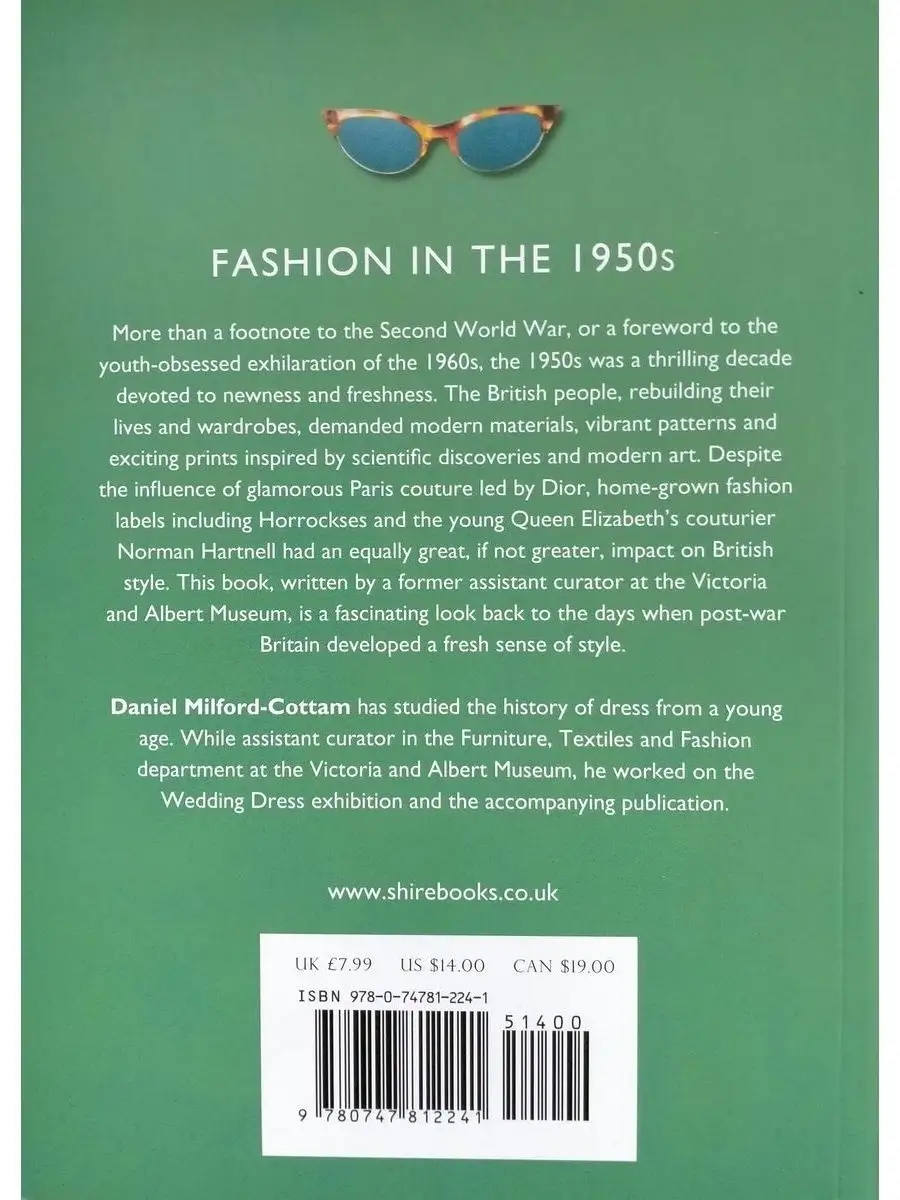 Fashion in the 1950s (Shire Library): Milford-Cottam, Daniel