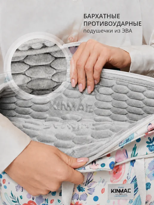 KINMAC Cумка для ноутбука 15.6 дюймов и документов, голубой, фото 3