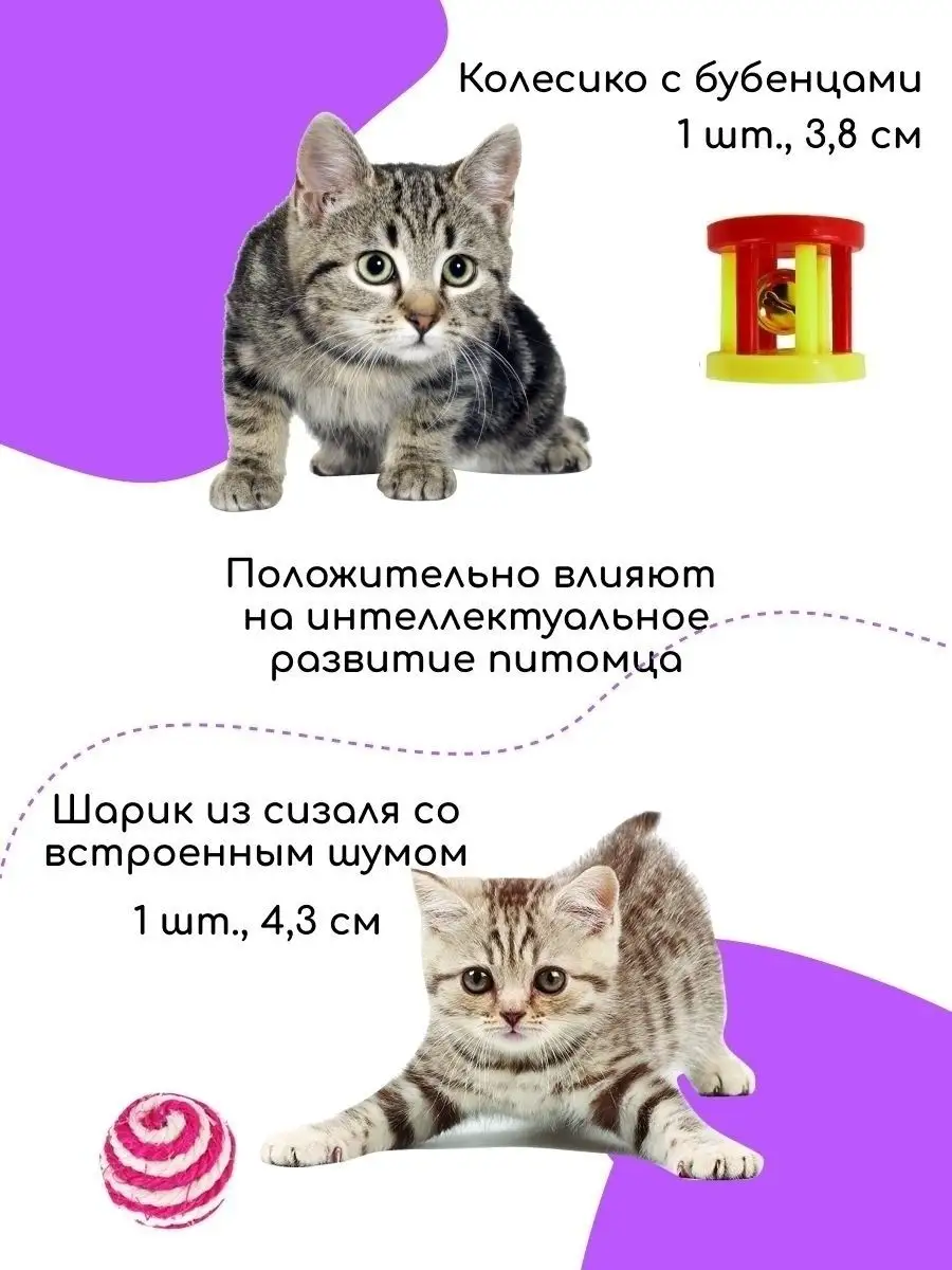 Игрушки для кошек Кисямбр 42599880 купить в интернет-магазине Wildberries