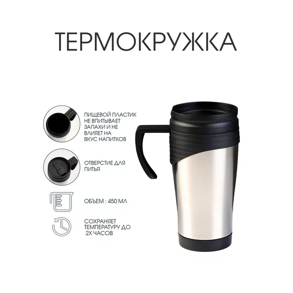 Автомобильная термокружка для чая и кофе
