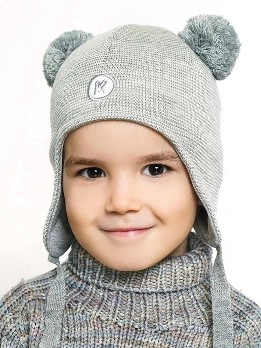 Детские шапки спицами — подробные схемы для мальчиков и девочек