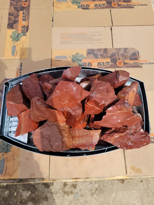 bazaltsite Камни для бани яшма колотая 7-14 см 10 кг, 10 кг, фото 3