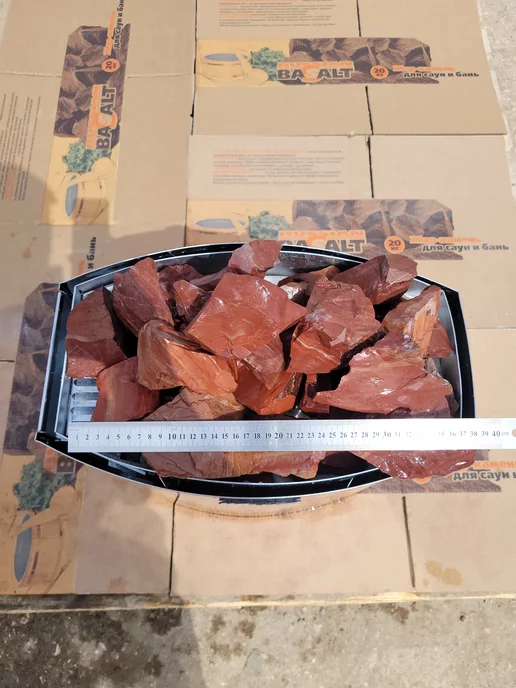 bazaltsite Камни для бани яшма колотая 7-14 см 10 кг, 10 кг, фото 4