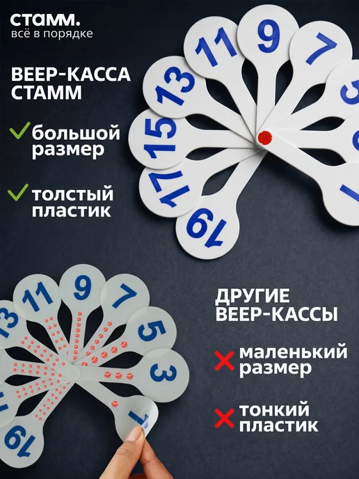 Стамм Веер касса с цифрами и буквами, вариант, фото 5