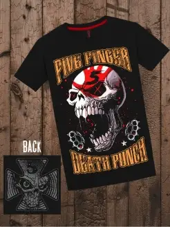 Футболка с принтом Five Finger Death Punch Juja_design 42940131 купить за 890 ₽ в интернет-магазине Wildberries