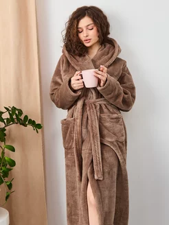 Домашний халат теплый махровый Сити Текс 42954663 купить за 1 465 ₽ в интернет‑магазине Wildberries