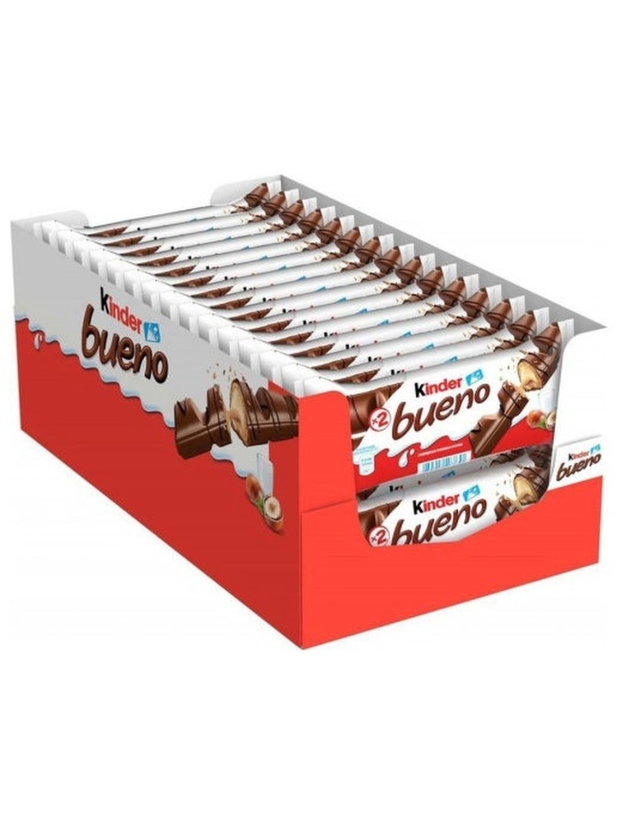 Вафли kinder bueno в Молочном шоколаде, 43 г