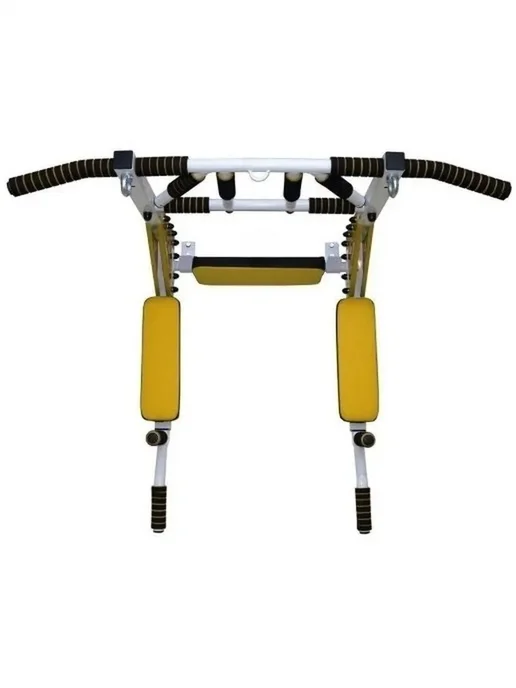Sportlim Турник 3в1 для шведской стенки Бело-желтый, желтый, фото 3