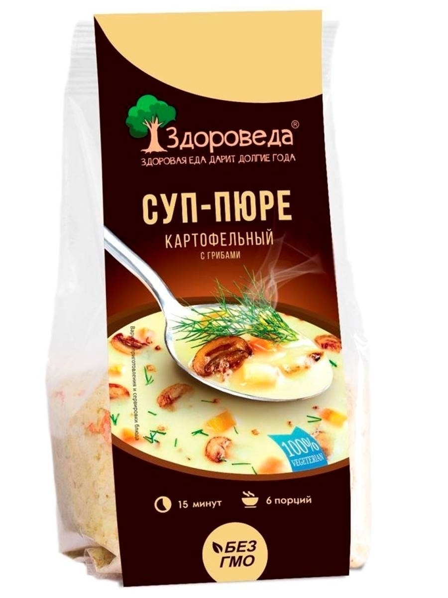 Суп - пюре картофельный с грибами, 110г. Здороведа 43193171 купить в  интернет-магазине Wildberries